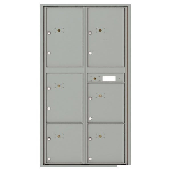Florence Mfg Versatile 4c Mailbox, 16 High Suite, 6 Parcel Lockers, Silver