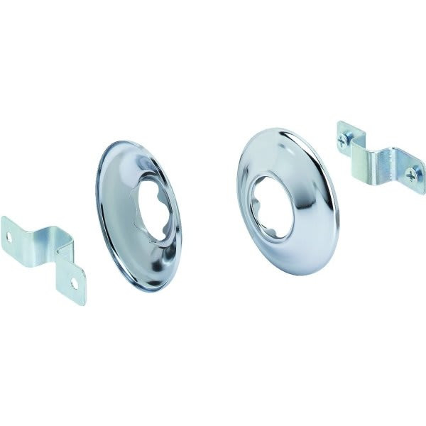 Concealed Mount Shower Rod Bracket 1" Chrome Plated 5pk