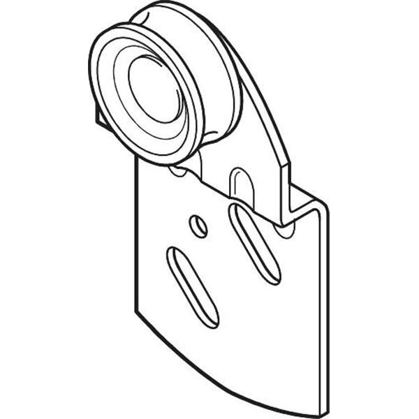 Front Concave Wheel Wardrobe Roller, 7/8" Wheel, Package Of 2