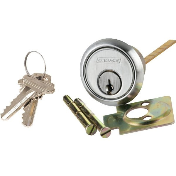 Schlage Rim Cylindrical Satin Chrome 26d