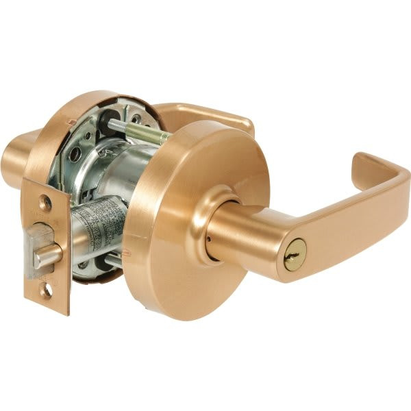 Sargent 10 Series Cylindrical Latchset. Office L Rose L Lever Satin Bronze