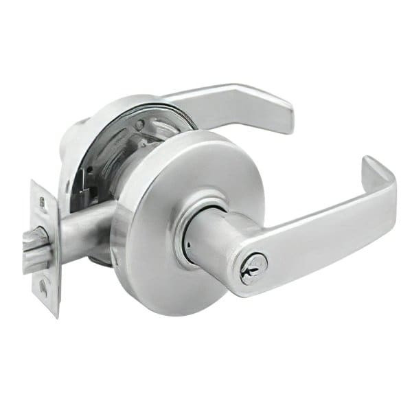 Schlage Sargent 7 Series Grade 2 Cylindrical Officel Rose L Lever Satin Chrome