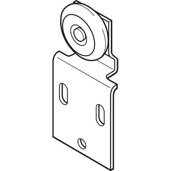 3/4" Wheel Front Wardrobe Roller, 3/4" Wheel Package Of 2