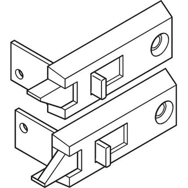 2.25 In Plastic Window Tilt Latch And Corner (4-Pack) (White)