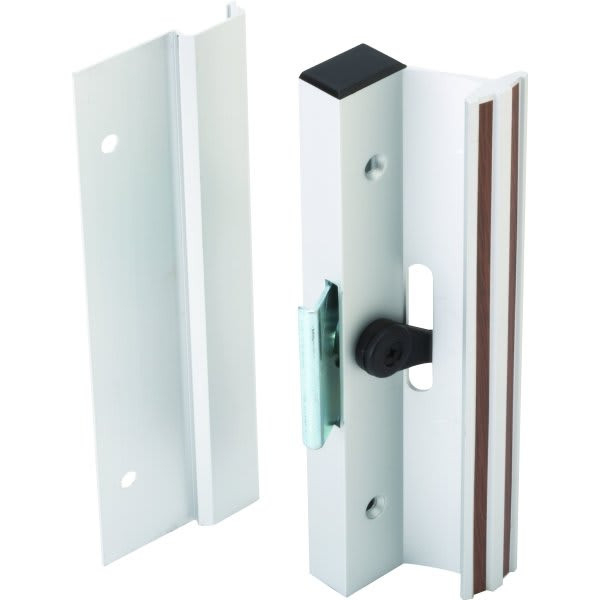 Sliding Glass Door Handle Aluminum Clamp Surface Mounted 4-15/16" Hole Center