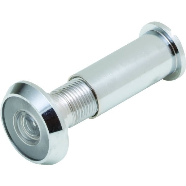 130-Degree 9/16-Inch Diameter Plastic Lens Door Viewer In Polished Chrome Package Of 2