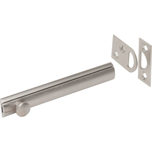 4 In Solid Brass Surface Bolt (Satin Nickel)