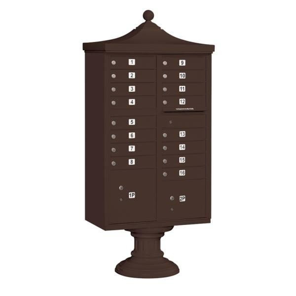 Salsbury Industries Regency Decorative-Bronze-Includes Top And Cover-Size 16a