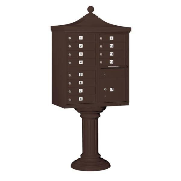 Salsbury Industries Regency Decorative- Bronze-Includes Top And Cover