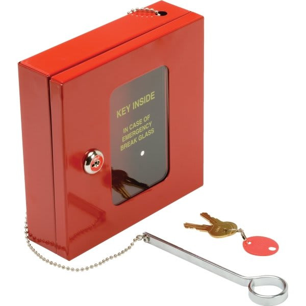 Emergency Steel Key Box (Red)