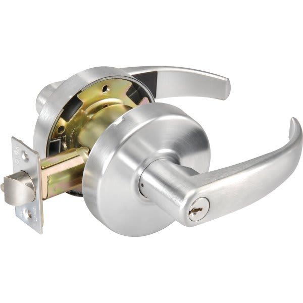 Accentra Pacific Beach Lever Cylinder Entry Lockset E1r Keyway, Grade 2