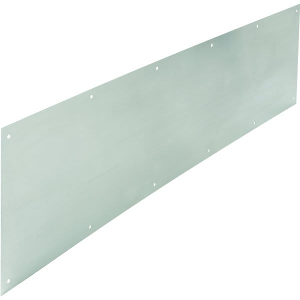 8 X 34 In Aluminum Door Kick Plate (Satin Aluminum)