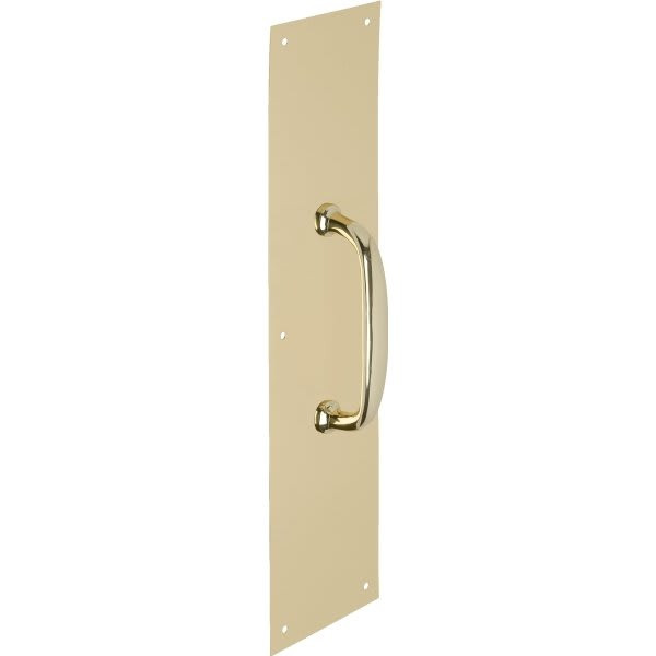 4 X 16 In Solid Brass Decorative Door Pull Plate