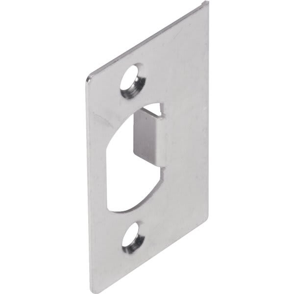 Door Lockset Strike Plate Steel, Package Of 2