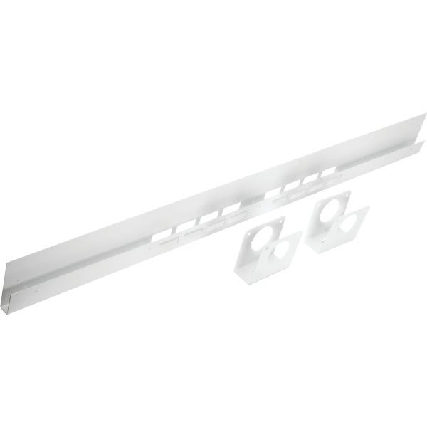 Shield Security 1-3/4 In Door Jamb Reinforcement Bracket (White)