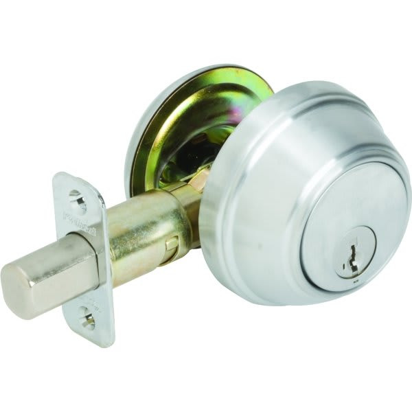 Kwikset 816 Series Key Control Satin Chrome Single Cylinder Deadbolt With Smartkey Security