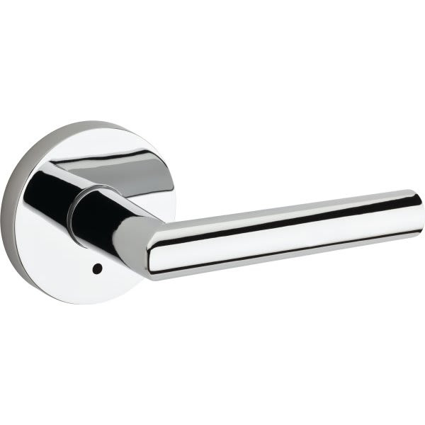 Kwikset Milan Polished Chrome Bed/Bath Privacy Door Lever