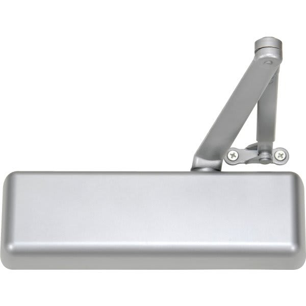 Norton 410 Series Cast Iron Door Closer, Non-Hold Open, Tri Packed, Satin Chrome