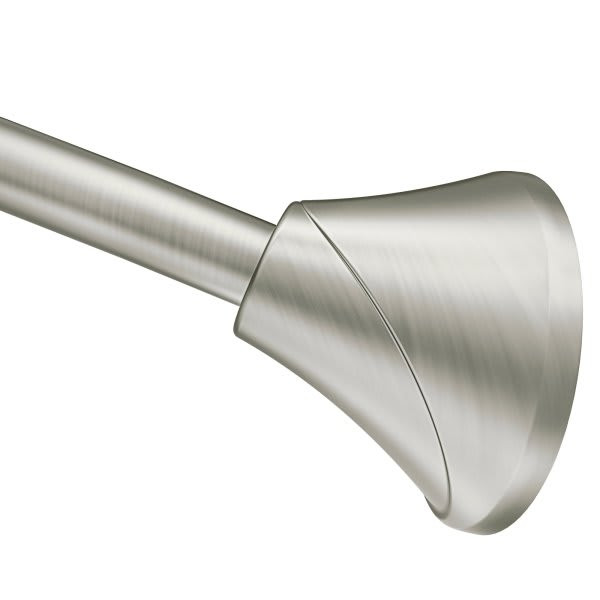 Moen Brushed Nickel Tension Curved Shower Rod
