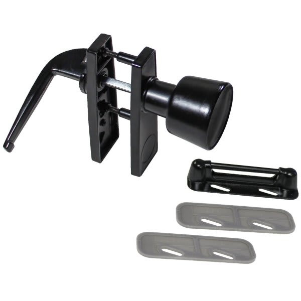 Strybuc 1.25 In Tulip Knob-Push Pull Latch (6-Pack) (Black)