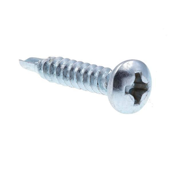 Sheet Metal Screws, #6 X 3/4in, Zc Steel, Package Of 100