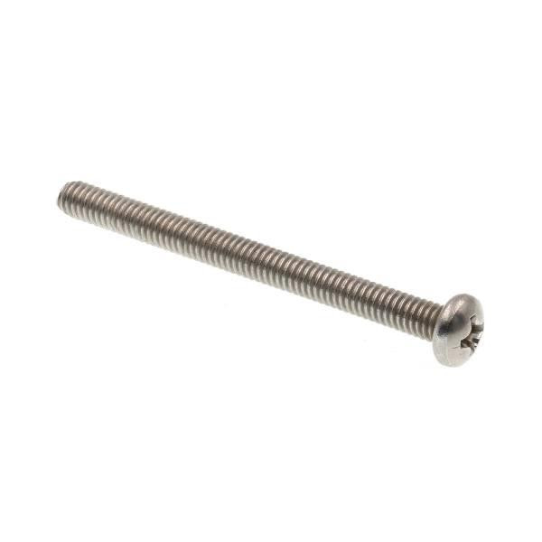 Machine Sws, Ph, Phil Dr, #8-32 X 2 In, Grd 18-8 Ss, Package Of 25