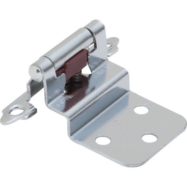 3/8 Inset Self Closing Hinge Pair Polished Chrome Finish Package Of 50