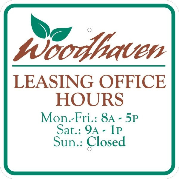 Custom Aluminum Sign, Non-Reflective, 18 X 18