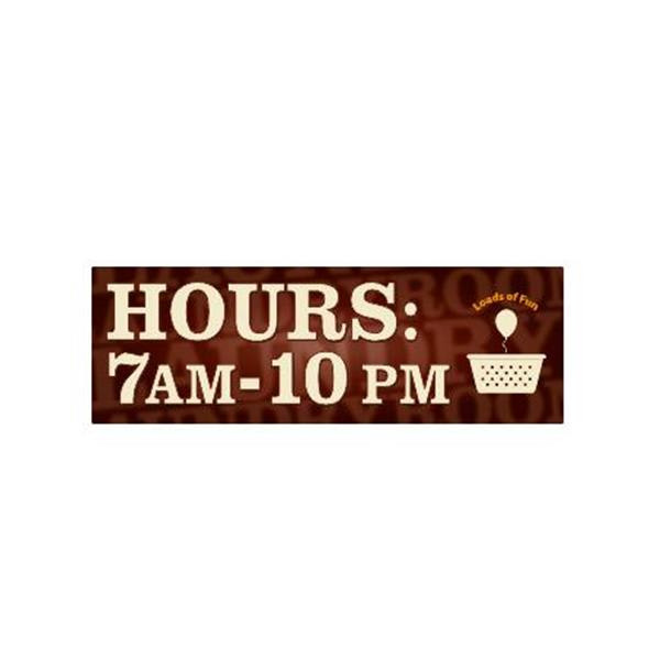 Semi-Custom Coordinated Laundry Interior Sign, Brown, 9 X 3