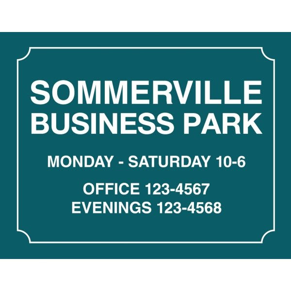 Back Engraved Custom Interior Sign, Verde, 10 X 8