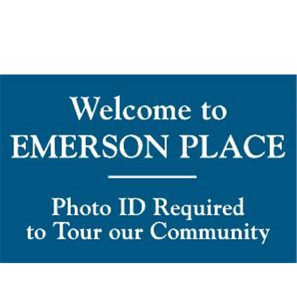 Back Engraved Custom Interior Sign, Blue, 8 X 5