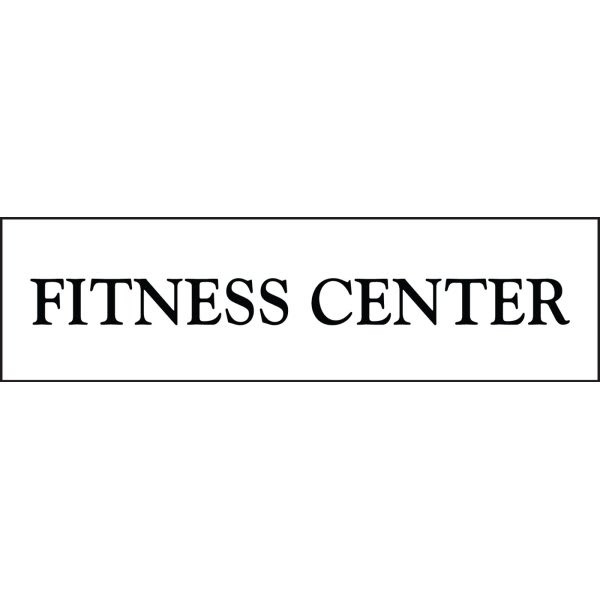 Back Engraved Custom Interior Sign, White, 8 X 2