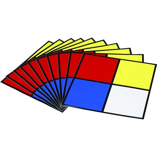 Brady Nfpa Diamond Labels 10" H X 10" W Vinyl Black/Blue/Red/Yellow On White