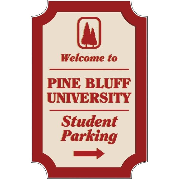 Custom Dimensional Sign With Notched Corners, Smooth Finish, 11 X 17