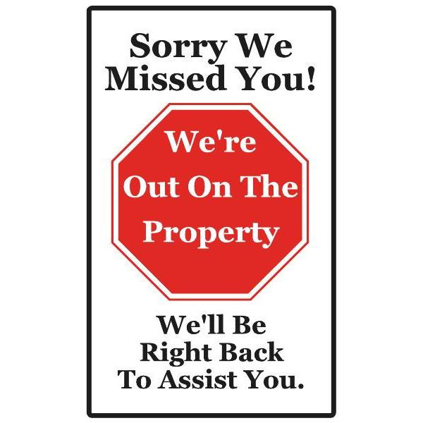 Welcome/Please Come In Interior Sign, 2-Sided, 6 X 10