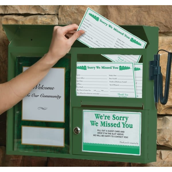 24/7 Visitor Message Center, Green