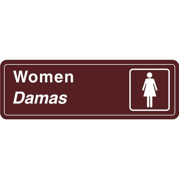 Spanish Women Interior Sign, 9 X 3