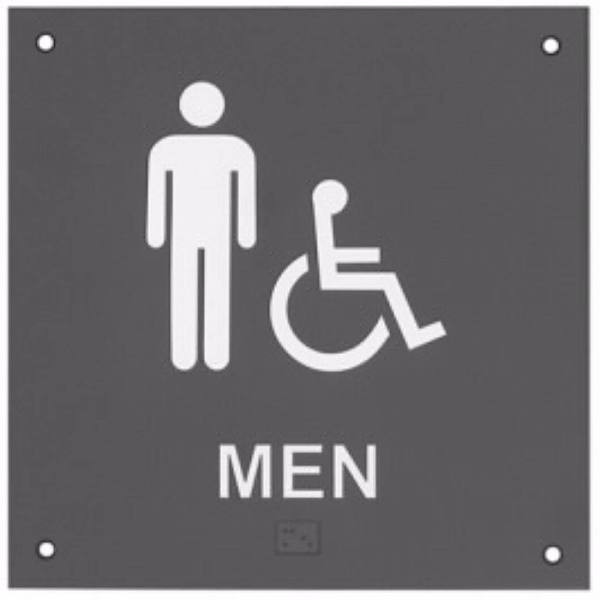 Rockwood ADA Restroom Sign Men