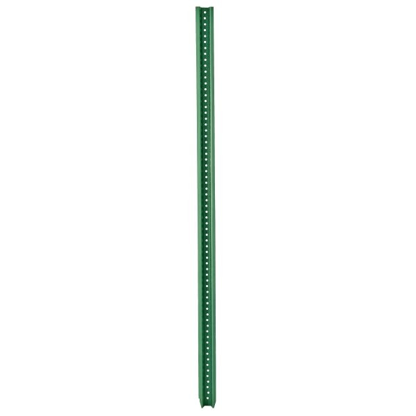 Steel Sign Post, Green, 4' Height