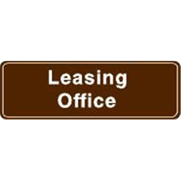 Leasing Office Interior Sign, 9 X 3