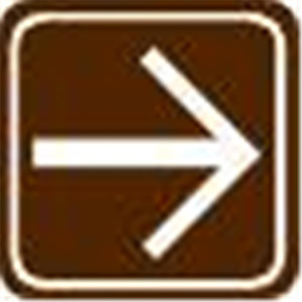 Interior Directional Sign With Right Arrow