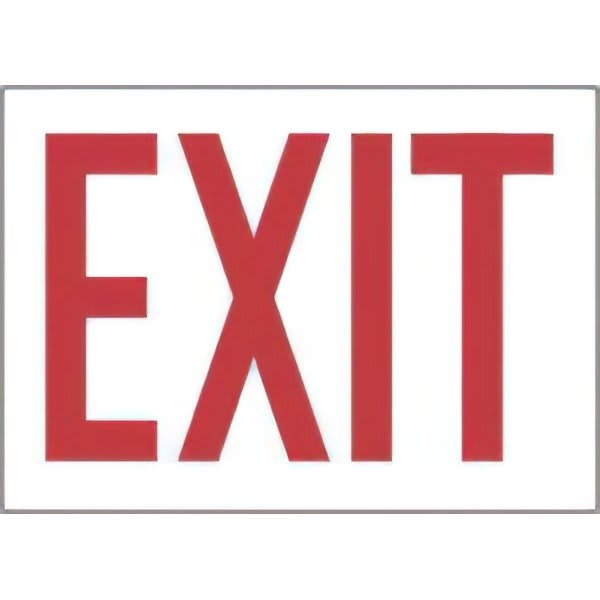 Brady 10 X 14" Plastic "Exit" Sign