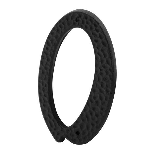 House Letter O, Diecast, Black Finish, Package Of 2