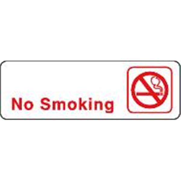 No Smoking Acrylic Architectural Sign, 9 X 3