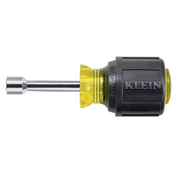 Klein Tools Stubby Nut Driver 5/16" With Hollow Shaft 1-1/2"