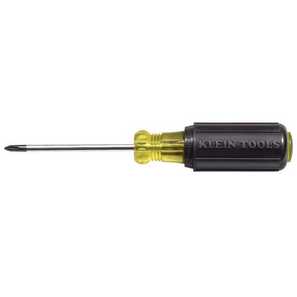 Klein Tools Black #1 Phillips Screwdriver 6.75" With Round Shank 3"