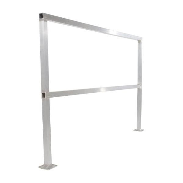 Vestil Aluminum Safety Handrail No Toeboard 72 Inch