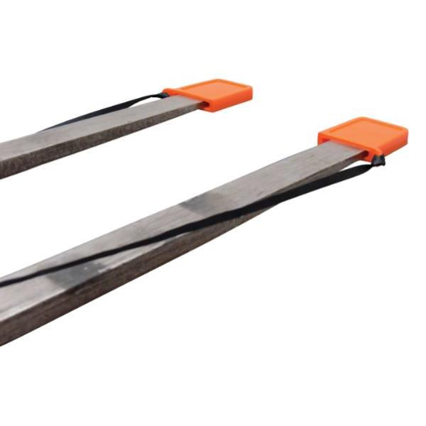 Vestil Fork Tip Protector Thin Orange Package Of 2