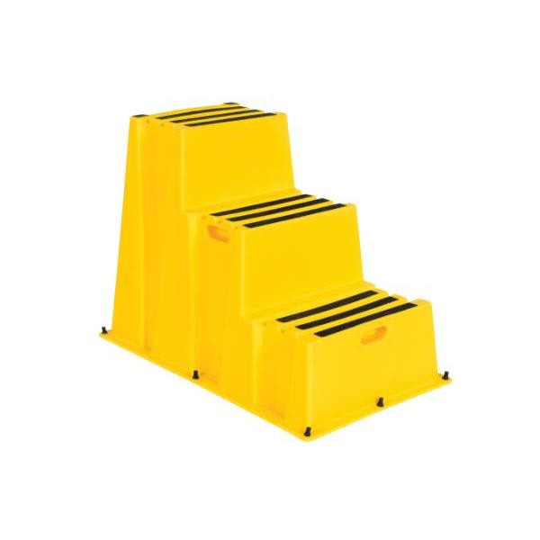 Vestil Step Poly Nestable Step Stool, 3 Step
