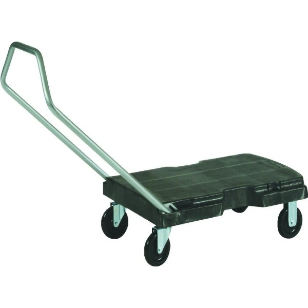 Rubbermaid Commercial Triple Trolley Cart, 500-Lb Capacity (Black)